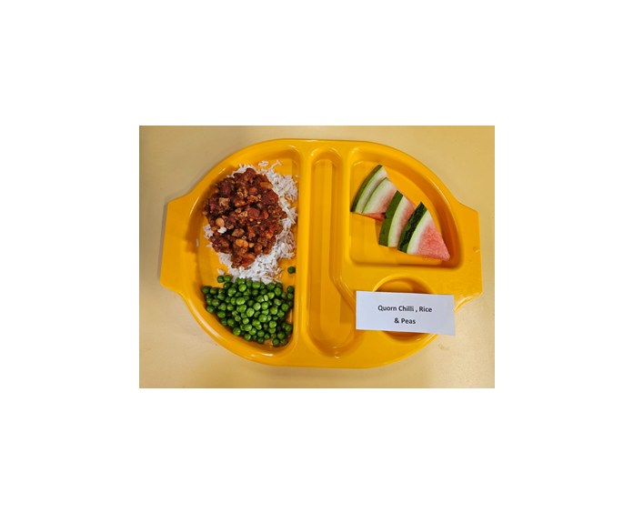 A balanced school meal served at Princefield First School.